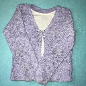 𝅺Basic Editions sweater butterfly accent pullover but looks like 2 pieces